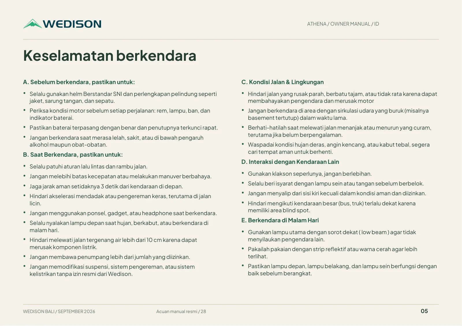 Keselamatan berkendara / Halaman 5