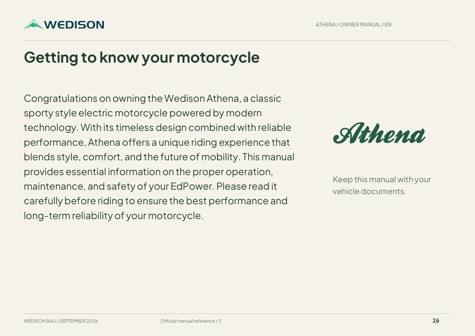 Getting to know your motorcycle / Halaman 26