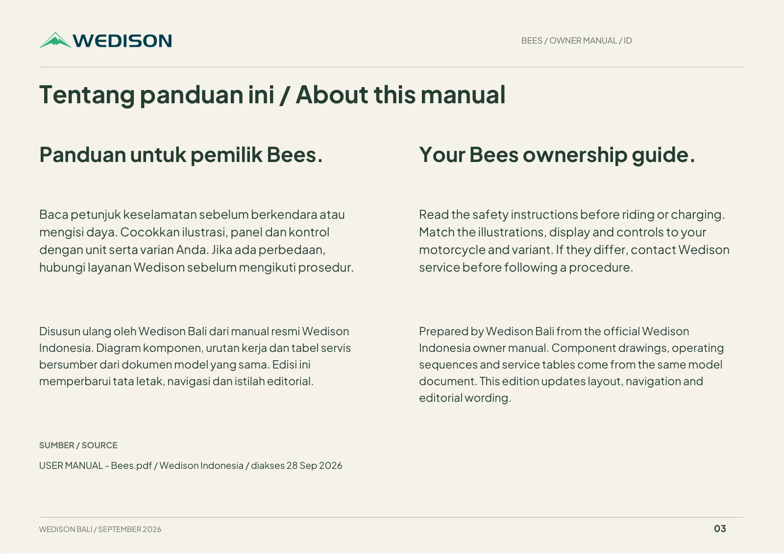 Tentang panduan ini / About this manual / Halaman 3