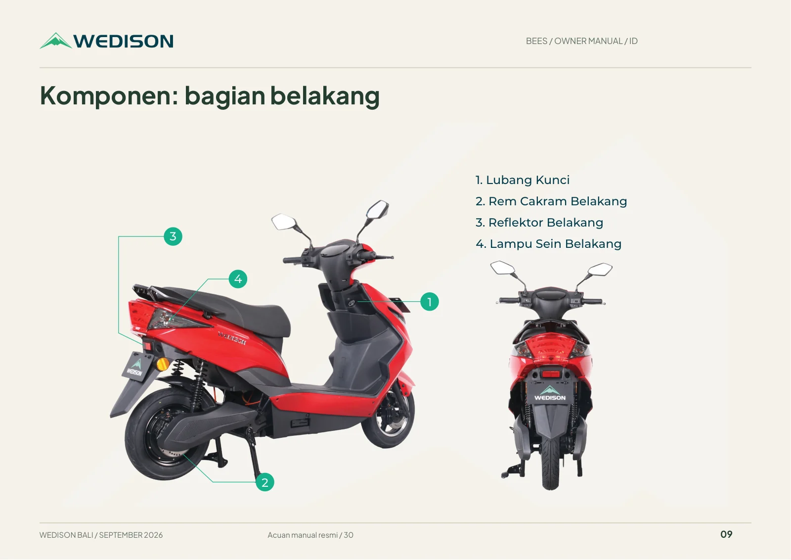 Komponen: bagian belakang / Halaman 9