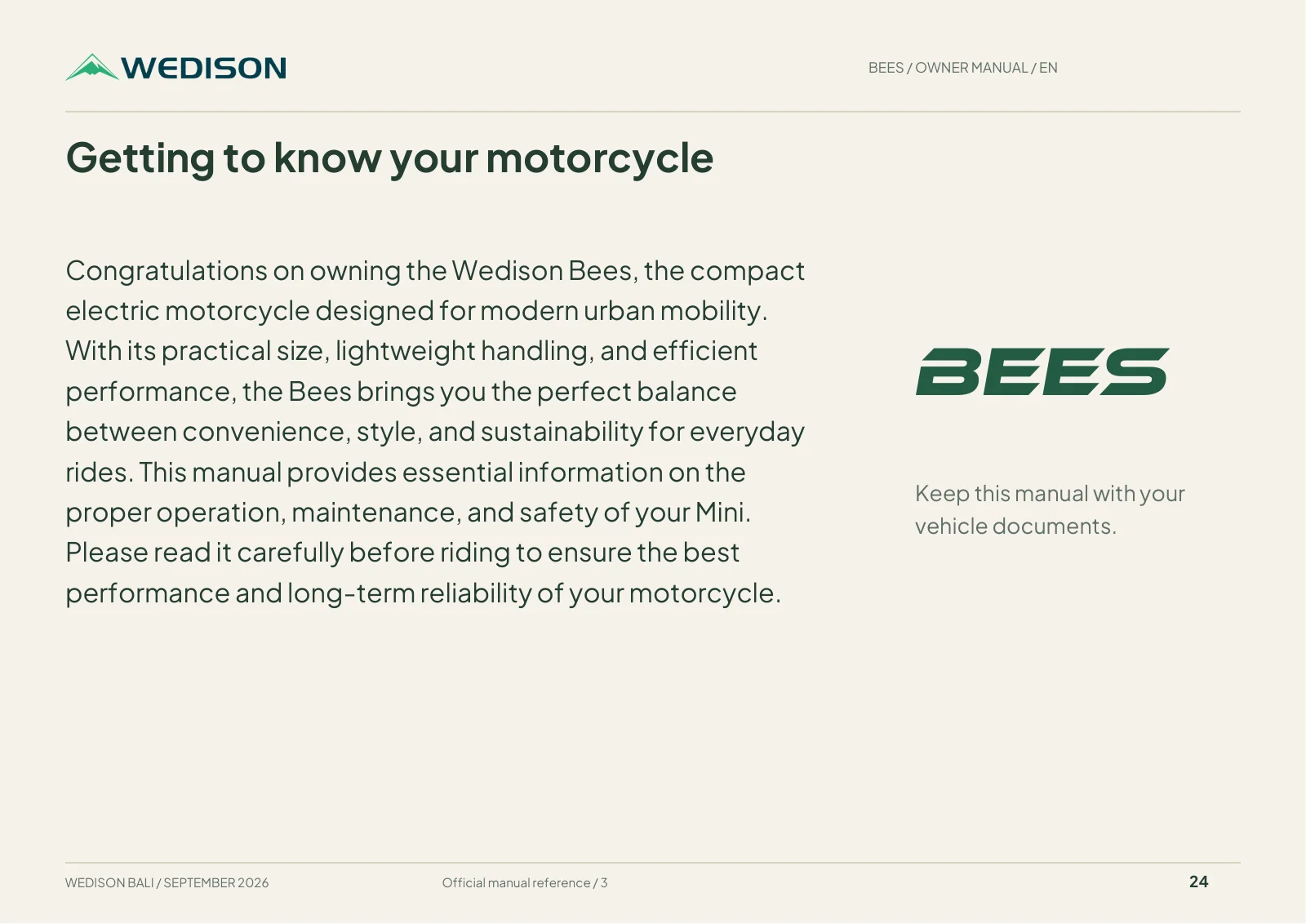 Getting to know your motorcycle / Halaman 24
