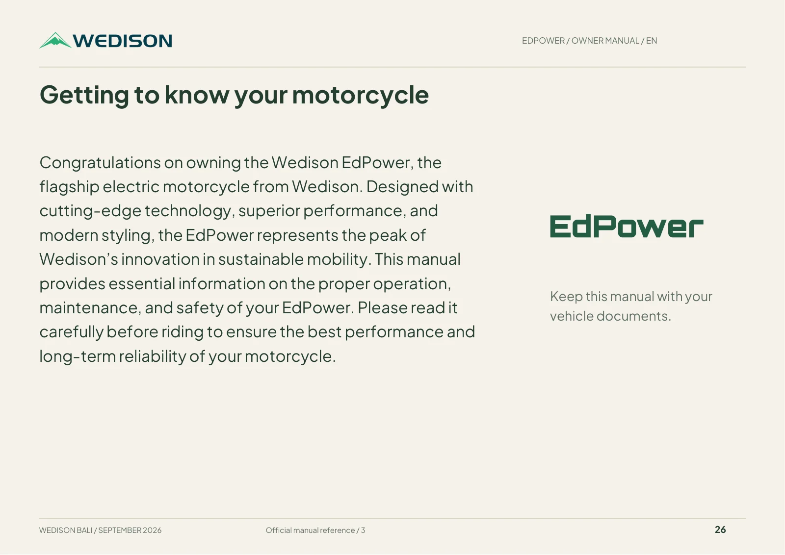 Getting to know your motorcycle / Halaman 26
