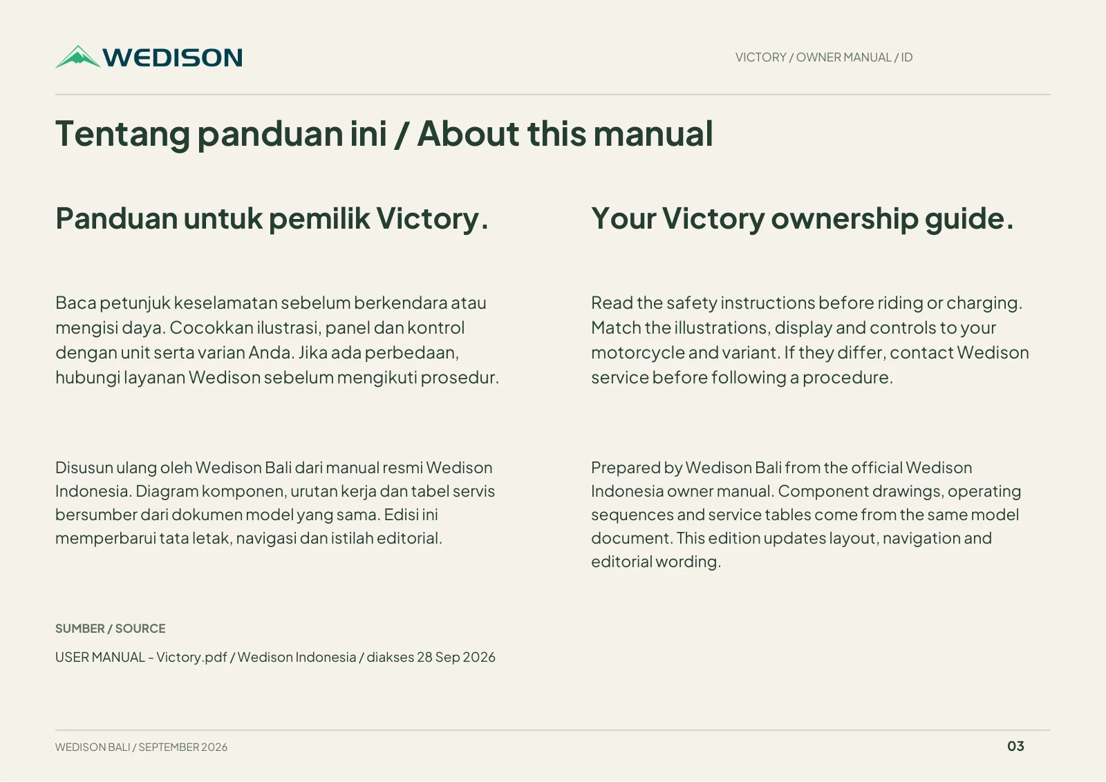 Tentang panduan ini / About this manual / Halaman 3