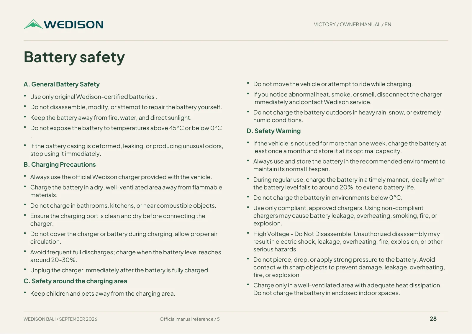 Battery safety / Halaman 28